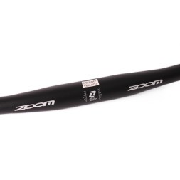 Руль велосипедный ZOOM-320BT, MTB, 720 мм, посадка Ø 31,8 мм, свип 5°, баттированный алюминий AL6061-T6, черный