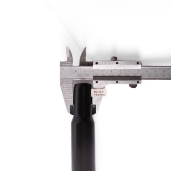 Штырь подседельный для велосипеда, стальной, 27.2x300 мм, черный