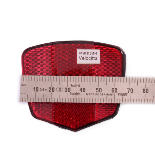 Отражатели на велосипед HL-R02, 70x60 мм, передний+задний, комплект