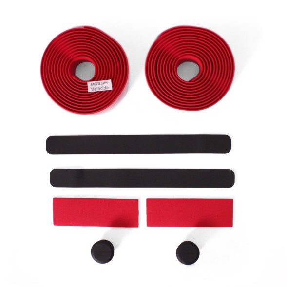 Лента на руль Cannondale KnurlCork Bar Tape, 200х3 см, красный