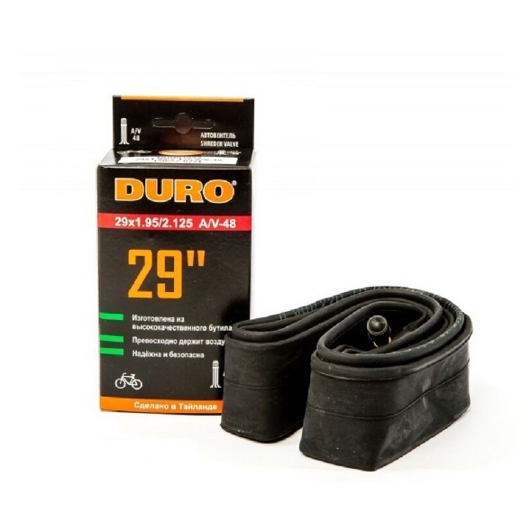Велосипедная камера Duro 29x1.75/2.125, A/V-48 мм, авто-ниппель, бутил