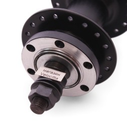 Втулка задняя Wang Zheng WZ-A208R black, ось 3/8&amp;quot;х135x175 мм, ALU, под диск 6 болтов, под трещотку, с гайками, 36 отверстий, б/уп.