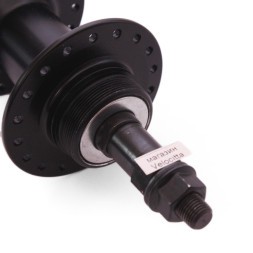 Втулка задняя Wang Zheng WZ-A208R black, ось 3/8&amp;quot;х135x175 мм, ALU, под диск 6 болтов, под трещотку, с гайками, 36 отверстий, б/уп.