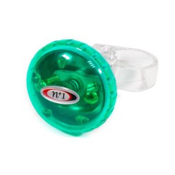 Звонок Nuvo n+1-B898BP, механический, Ø 36 мм, латунь/пластик, зеленый/прозрачный