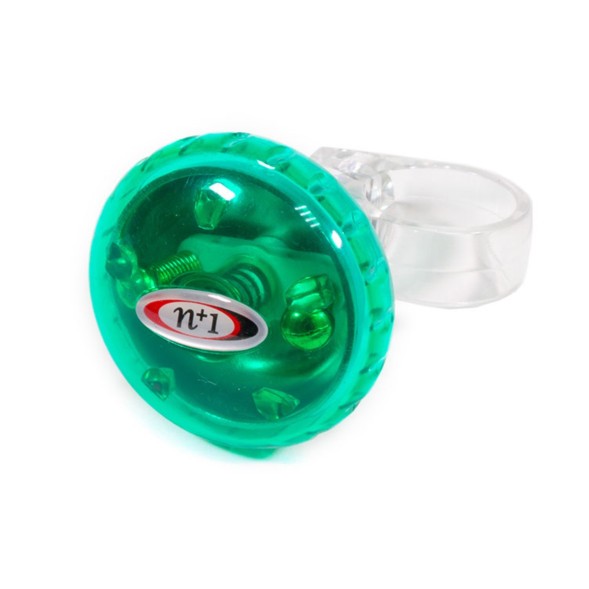 Звонок Nuvo n+1-B898BP, механический, Ø 36 мм, латунь/пластик, зеленый/прозрачный