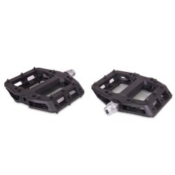 Педали велосипедные Evolution PDEV926SBBK, Platform, нейлоновые, 114x101 мм, резьба 9/16&amp;quot;, со сменными шипами, промподшипники, Box