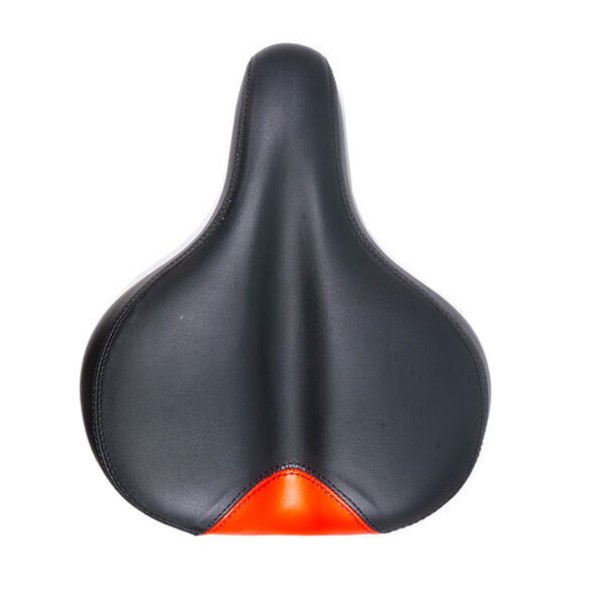 Седло велосипедное Hongfei HF-AZ-6018-0-RBK, 260x180 мм, комфорт, пружинное, красно-черное