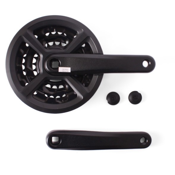 Система шатунов велосипедная Prowheel TC-CQ05, 170 мм, 42/32/22 зубьев, квадрат, алюминиевый, с защитой