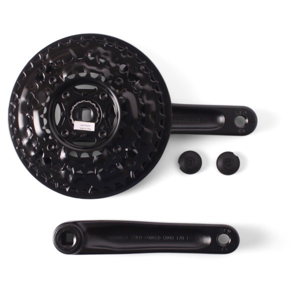 Система шатунов велосипедная Prowheel TC-CQ05, 170 мм, 42/32/22 зубьев, квадрат, алюминиевый, с защитой