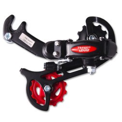 Переключатель велосипедный S.Shine, задний, крепление на крюк, 7 скоростей, лапка средняя