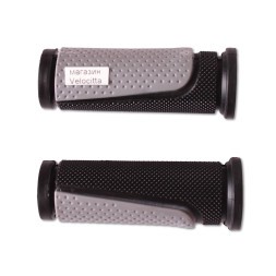 Ручки на руль для велосипеда, 90 мм, 2-х компонентные, серый