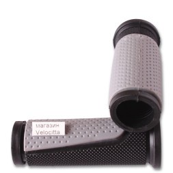 Ручки на руль для велосипеда, 90 мм, 2-х компонентные, серый