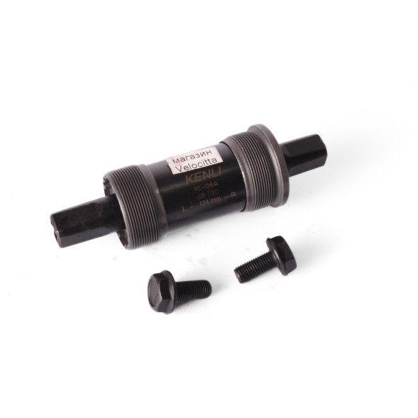 Каретка-картридж Kenli KL-08A, ось 124 мм, длина стакана 68 мм, черный