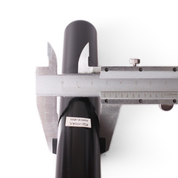 Подседельный штырь велосипедный, стальной, 28.6x300 мм, черный