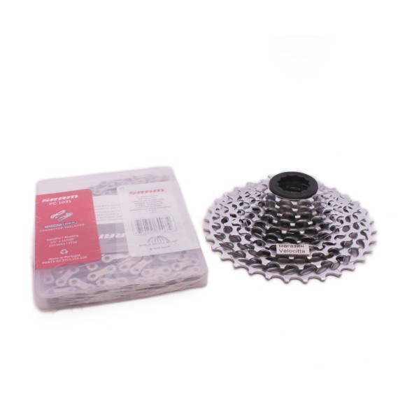 Группсэт Sram Power Pack, кассета PG-1030, 11-32T, + цепь PC-1031, 10 скоростей, 114 звеньев
