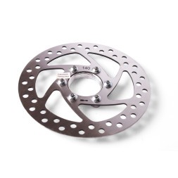 Ротор велосипедный TDR140-6, 140 мм, с адаптером, 6 болтов (в комплекте)