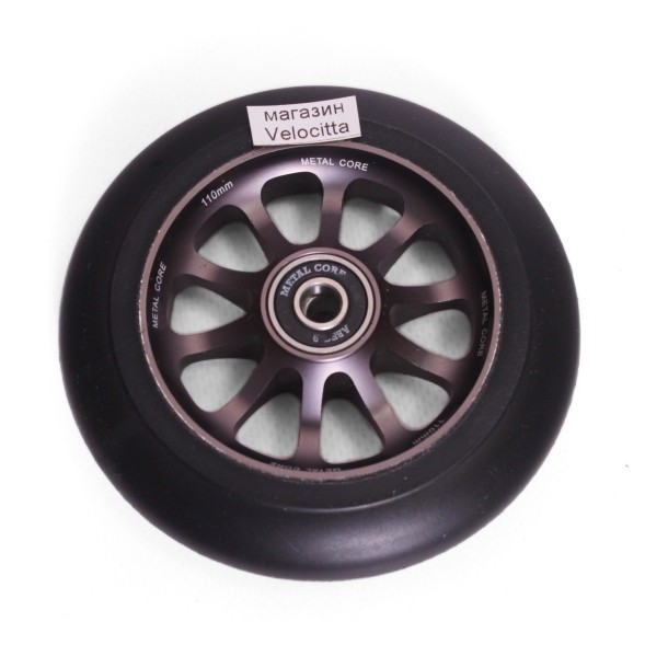 Колесо для самоката Metal Core Thunder, алюминий, 110 мм, титановый