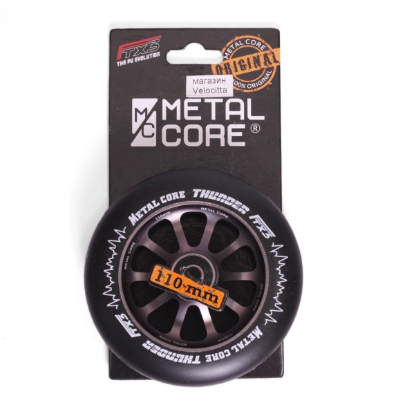 Колесо для самоката Metal Core Thunder, алюминий, 110 мм, титановый