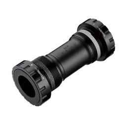 Каретка-картридж Prowheel PW-BB73, 68/73 мм, MTB, шлицевая, на промподшипниках, с внешними чашкам, Hollowtech 2 (24 мм), BC1.37”X24T BB