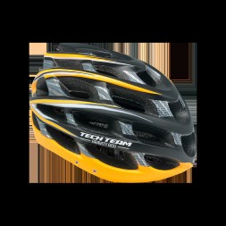 Велошлем Tech Team Gravity 600, с регулировкой обхвата, M/L, черный/оранжевый