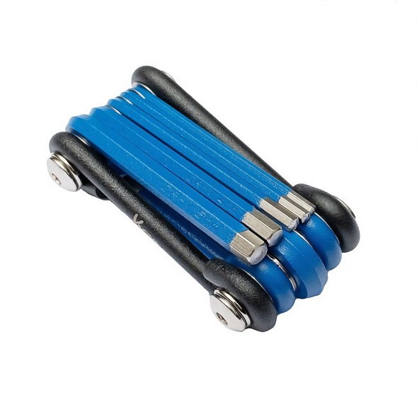 Мультитул Klonk 10520, PROTECT, шестишранник 8 в 1 (2/2.5/3/4/5/6/8мм /PH2/Flat), синий