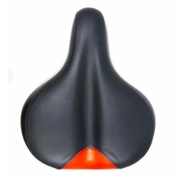 Седло велосипедное Hongfei HF-AZ-5548-0-BKR, 260x190 мм, комфорт, эластомерное, черно-красное