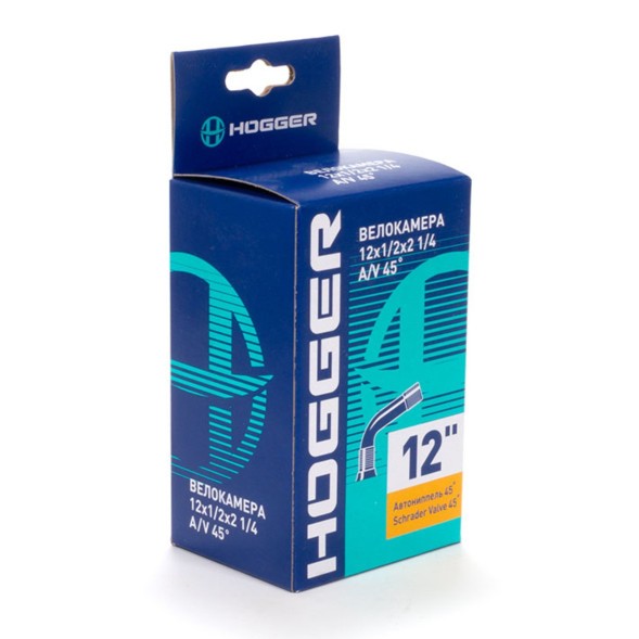 Камера Hogger TBHG 12 1/2&amp;quot; х 2 1/4, AV 45°, кривой сосок, Black