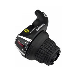 Ручка переключения скоростей Shimano Tourney TY RS35, грипшифтер, правый, 7 передач (SIS), индикатор, трос-2050 мм, черный, без. уп.