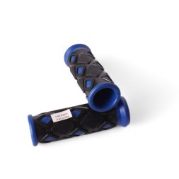 Грипсы велосипедные HL-G48 &amp;quot;Ромбик&amp;quot;, резиновые, 90 мм, синий