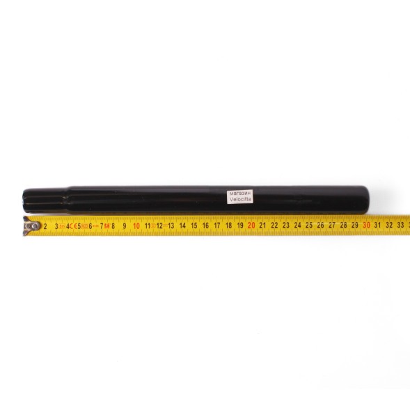 Штырь велосипедный подседельный, стальной, Ø25.4x300 мм, черный