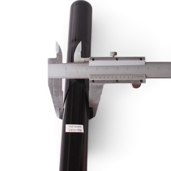 Штырь велосипедный подседельный, стальной, Ø25.4x300 мм, черный