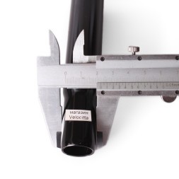 Штырь велосипедный подседельный, стальной, Ø25.4x300 мм, черный