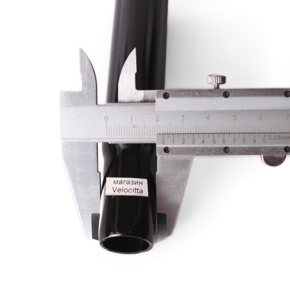 Штырь велосипедный подседельный, стальной, Ø25.4x300 мм, черный