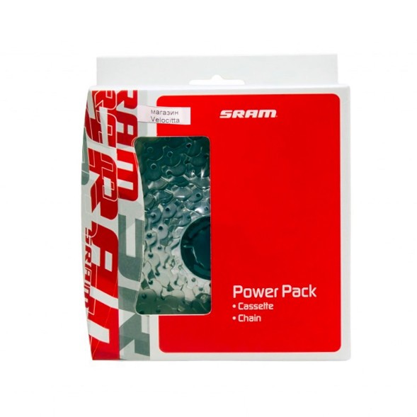 Групсет Sram Power Pack, кассета PG-950, зубья 11-32T,+ цепь PC-951, 9 скоростей, 114 звеньев