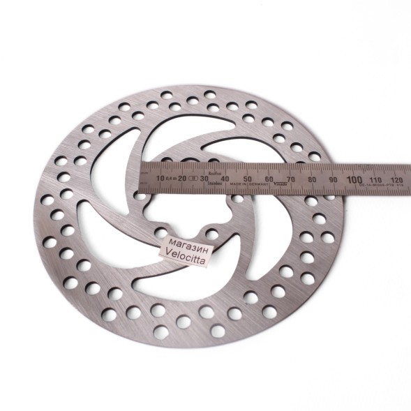 Ротор велосипедный Shunfeng SF-DB18, 140 мм, под 6 болтов, PCD 44 мм, сталь, серебристый