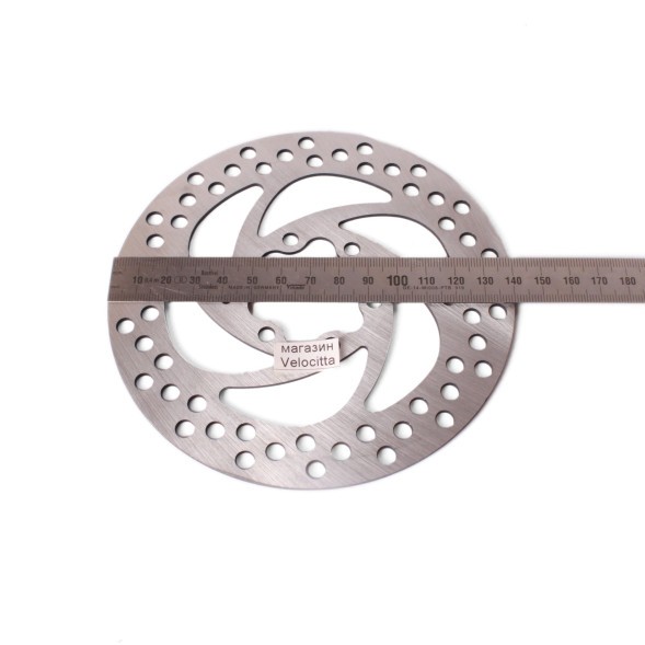 Ротор велосипедный Shunfeng SF-DB18, 140 мм, под 6 болтов, PCD 44 мм, сталь, серебристый