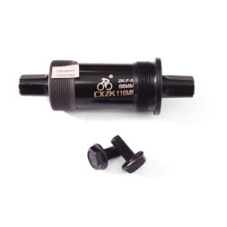 Каретка-картридж CXZK ZG-1020, BB Axle Set, 68 мм, 116 мм, SQR, промподшипники, стальные чашки