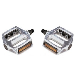 Педали велосипедные Saiguan PS-17, 110x100 мм, ось 9/16&amp;quot;, алюминиевые, платформенные, с шипами, серебро