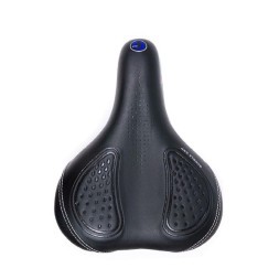 Седло велосипедное Saddle HF-TX-75215, 275х215 мм, Elastomer, Comfort Series, с гелевыми вставками, с замком, черный