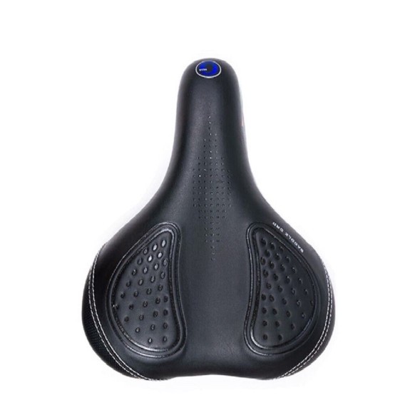 Седло велосипедное Saddle HF-TX-75215, 275х215 мм, Elastomer, Comfort Series, с гелевыми вставками, с замком, черный