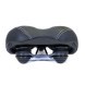 Седло велосипедное Saddle HF-TX-75215, 275х215 мм, Elastomer, Comfort Series, с гелевыми вставками, с замком, черный