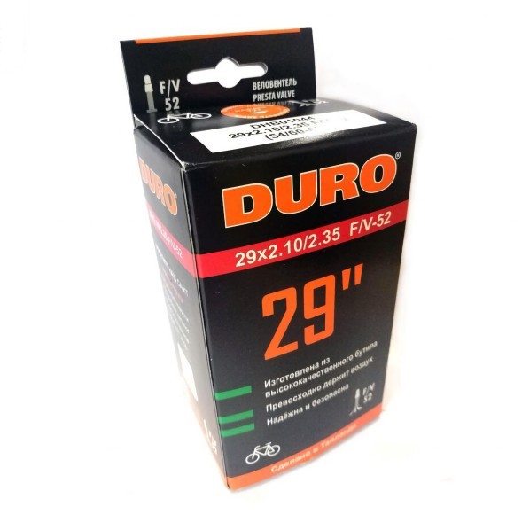 Велокамера Duro 29x1.95/2.125 бутил, Presta F/V-52 мм, box