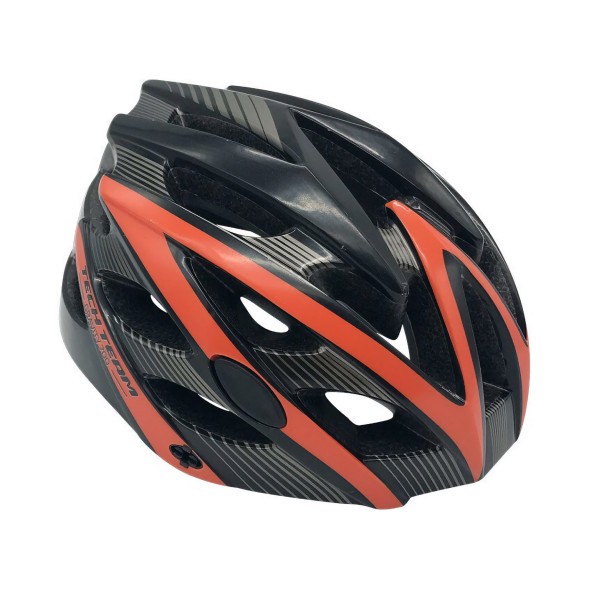 Велосипедный шлем Tech Team Gravity 700, с регулировкой обхвата, взрослый, M/L, черный/красный