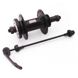 Веловтулка задняя Wang Zheng WZ-A208RQ black-32, ось 3/8&amp;quot;х135x145 мм, ALU, под диск 6 болтов, под трещотку, на эксцентрике, 32 отверстия, б/уп.