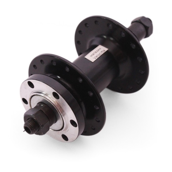 Веловтулка задняя Wang Zheng WZ-A208RQ black-32, ось 3/8&amp;quot;х135x145 мм, ALU, под диск 6 болтов, под трещотку, на эксцентрике, 32 отверстия, б/уп.