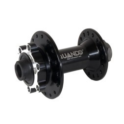 Втулка передняя Quando Gravel, под полую ось 12х100 мм, под Disk 6 болтов, алюминиевая, без эксцентрика, 32 отверстия, торг. упак.