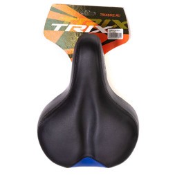 Седло Hongfei HF-AZ-5548-0-BKBL, 260x190 мм, Comfort, эластомерное, черно-синее