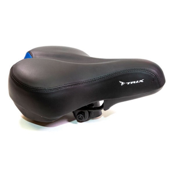 Седло Hongfei HF-AZ-5548-0-BKBL, 260x190 мм, Comfort, эластомерное, черно-синее