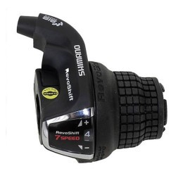 Шифтер велосипедный Shimano Tourney TY RS35, правый, 7 скоростей (SIS), индикатор, трос 2400мм, черный, торг. уп.