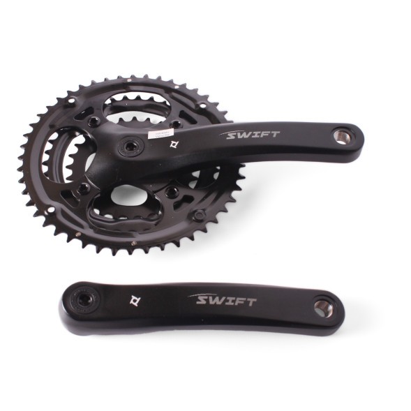 Система шатунов велосипедная Prowheel SHIFT-201, 175 мм, 48/38/28T, квадрат, с болтами, алюминий, без защиты